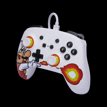 Controller con cavo per Nintendo Switch - Mario in fiamme