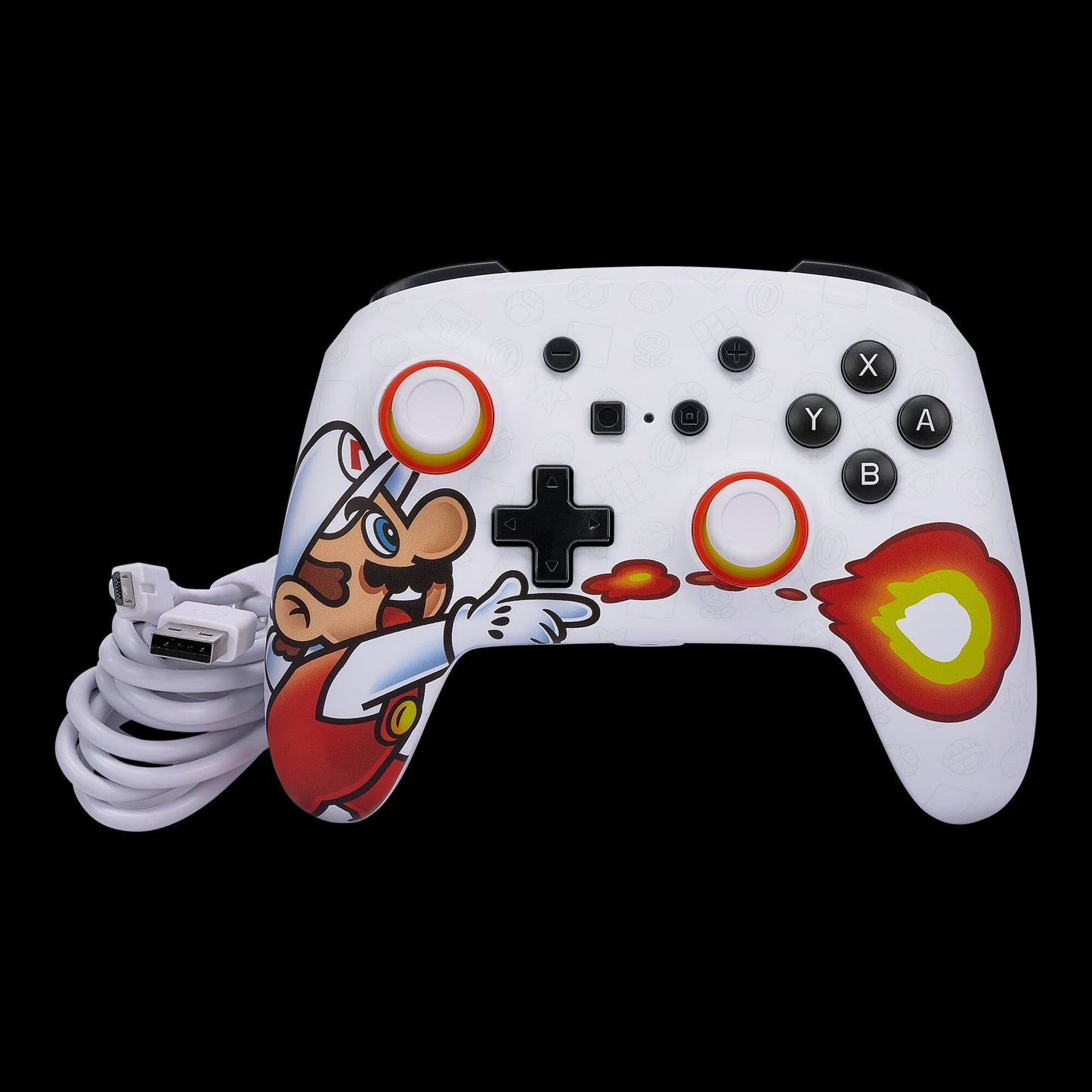 Controller con cavo per Nintendo Switch - Mario in fiamme