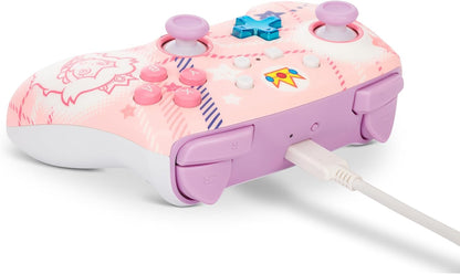 Controller wireless per Nintendo Switch - Principessa Peach (a quadri)