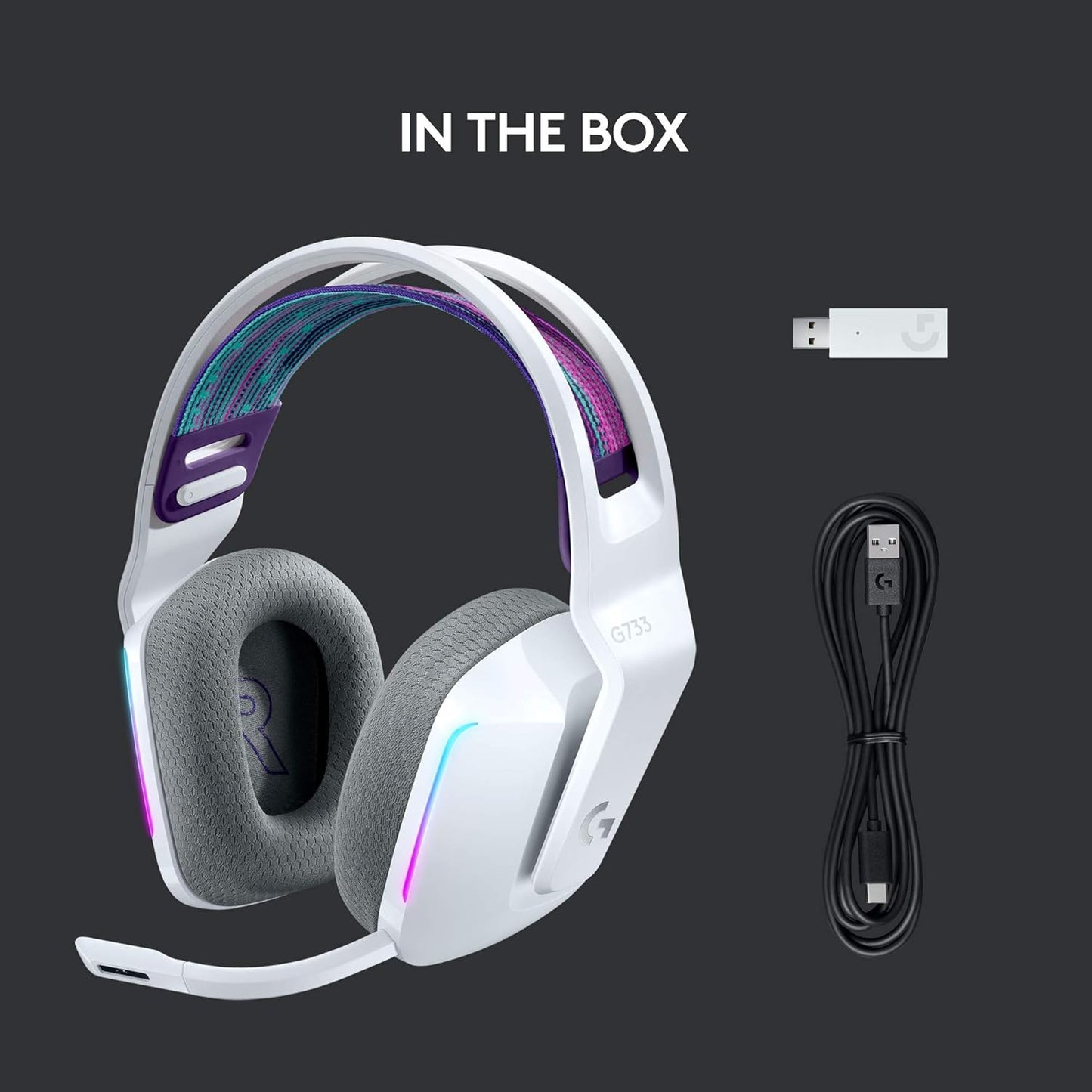 Logitech G733 Cuffie da gioco wireless LIGHTSPEED