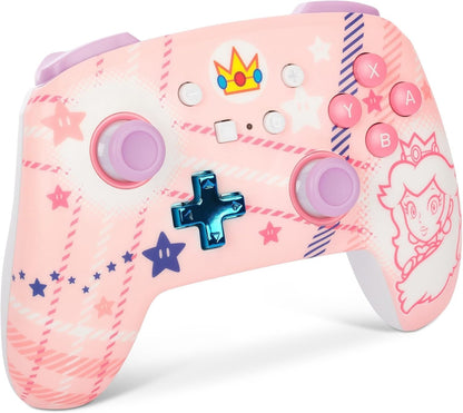 Controller wireless per Nintendo Switch - Principessa Peach (a quadri)