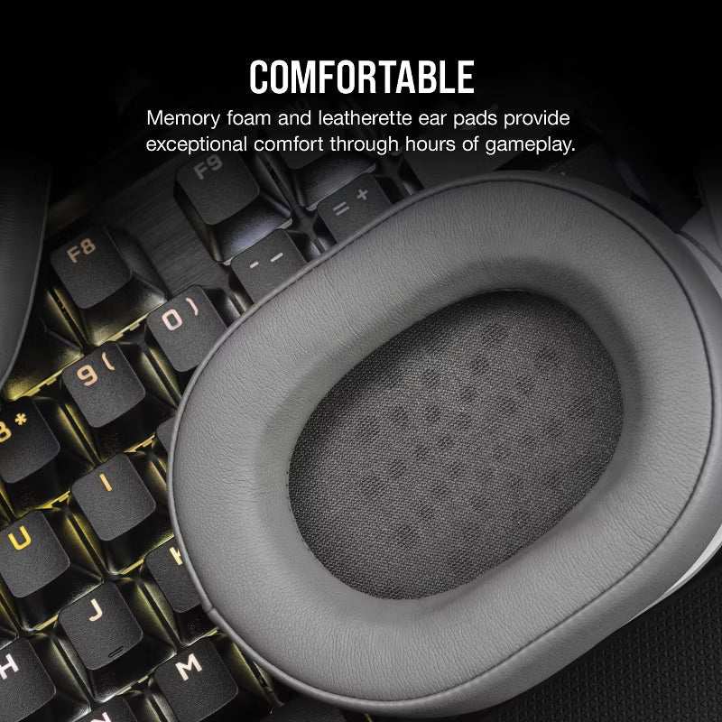Corsair Cuffie da gioco con cavo HS55 SURROUND — Bianco